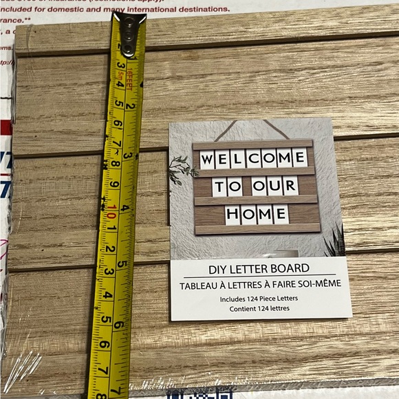 New MDF Hanging DIY Letter Board Wall Decor, 7.87 in x 6.69 in - Picture 7 of 12